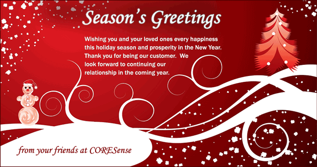 Christmas Greeting from CORESense