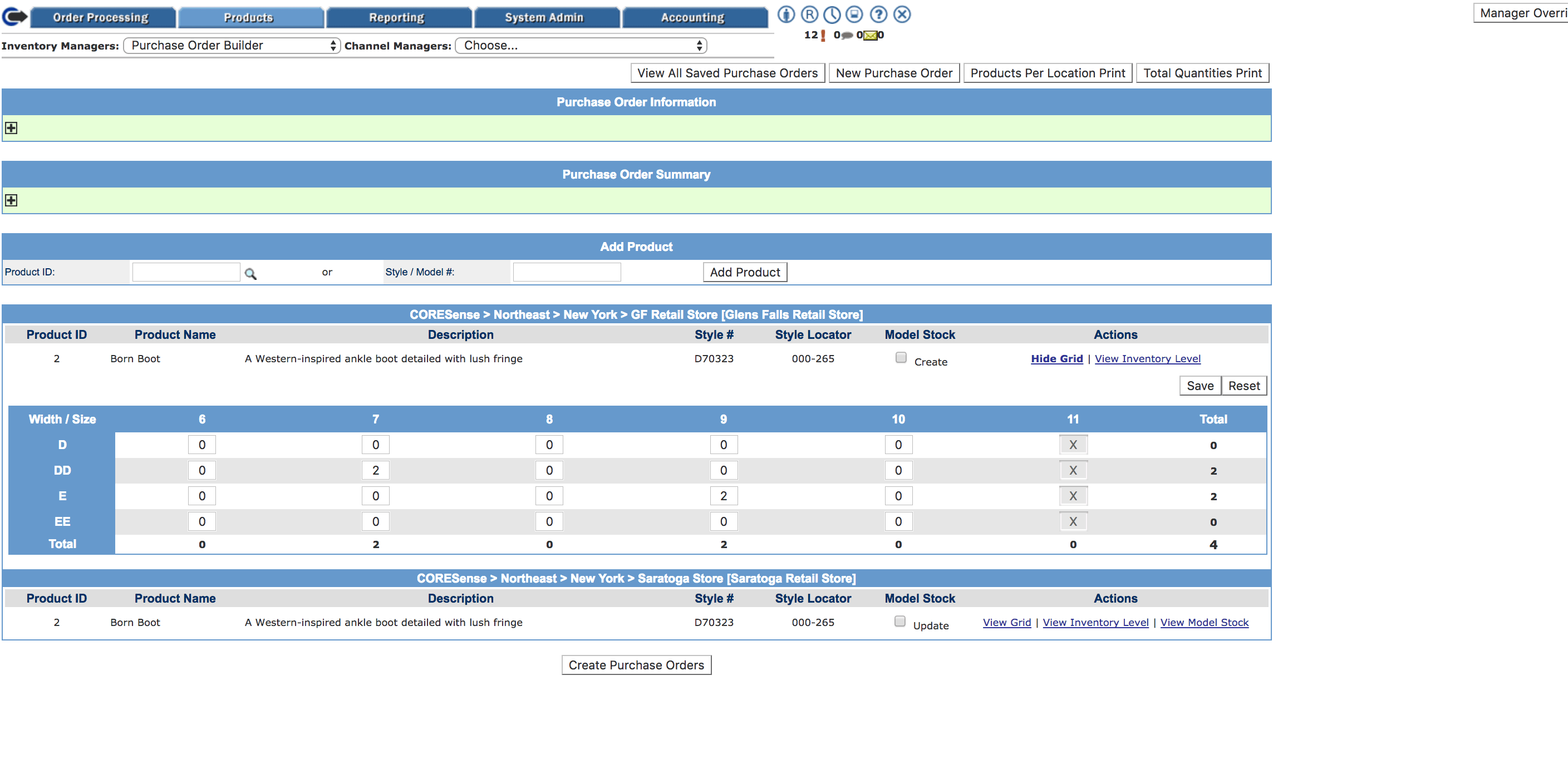 Purchase Orer Builder